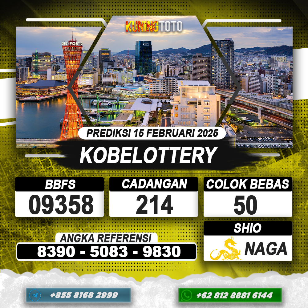 PREDIKSI KOBELOTTERY 15 FEB 2025 | PREDIKSI TOGEL KUNINGTOTO