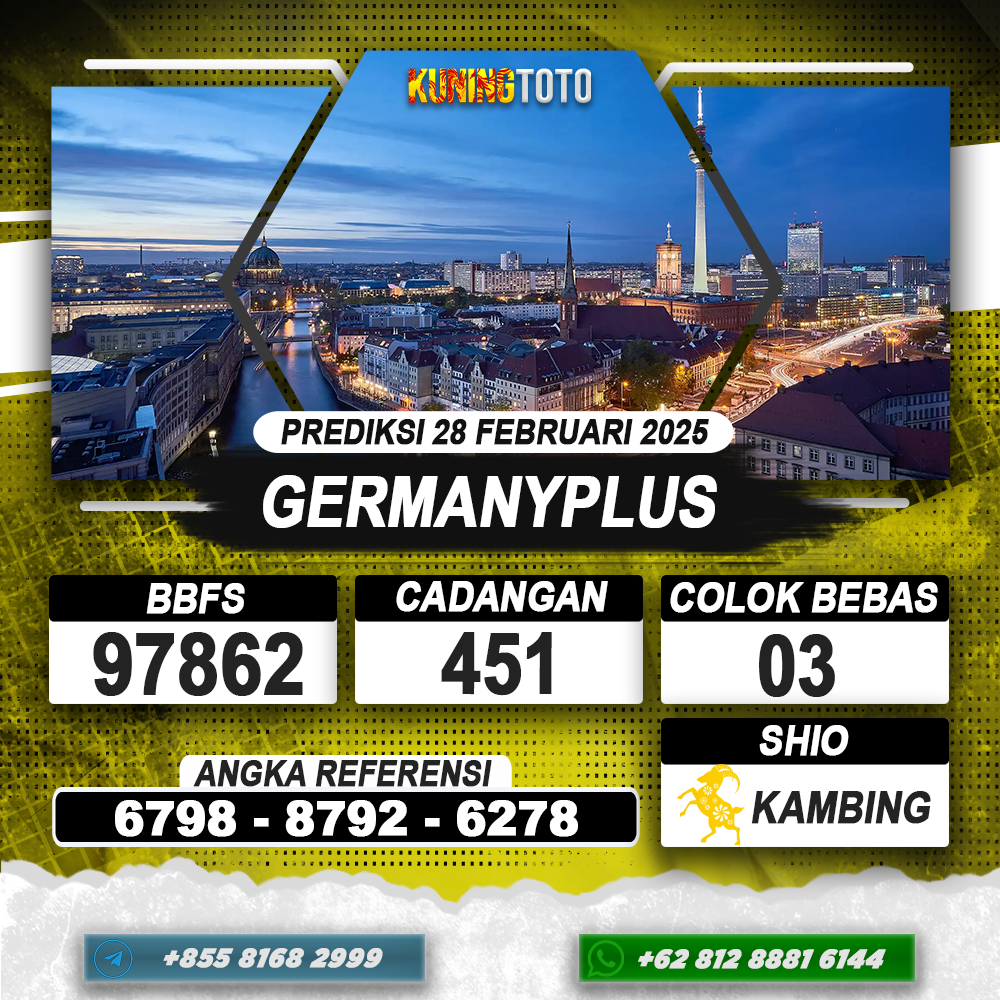 PREDIKSI GERMANYPLUS 28 FEB 2025 | PREDIKSI TOGEL KUNINGTOTO