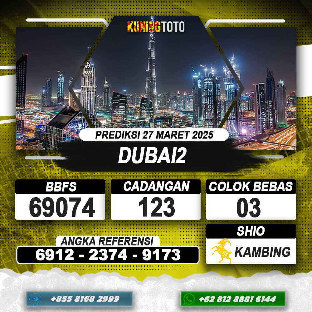PREDIKSI DUBAI2 27 MAR 2025 | PREDIKSI TOGEL KUNINGTOTO