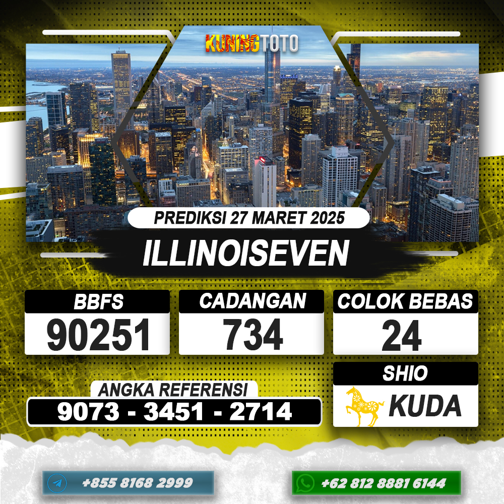 PREDIKSI ILLINOISEVEN 27 MAR 2025 | PREDIKSI TOGEL KUNINGTOTO