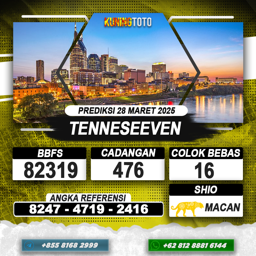 PREDIKSI TENNESEEVEN 28 MAR 2025 | PREDIKSI TOGEL KUNINGTOTO