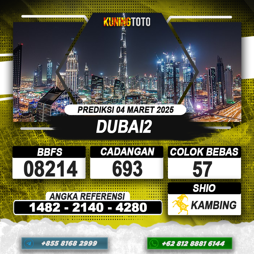 PREDIKSI DUBAI2 04 MAR 2025 | PREDIKSI TOGEL KUNINGTOTO