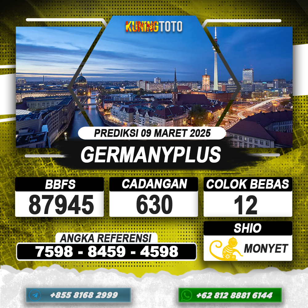 PREDIKSI GERMANYPLUS 09 MAR 2025 | PREDIKSI TOGEL KUNINGTOTO
