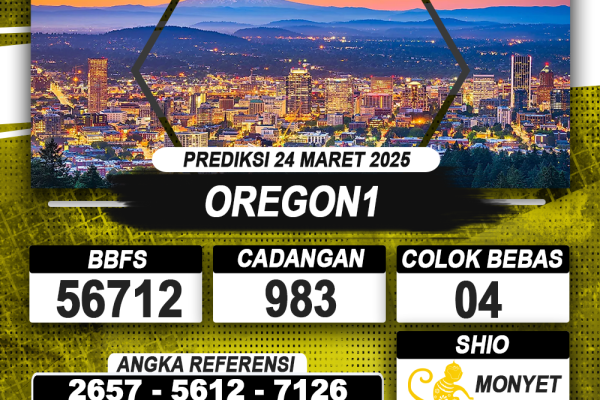 PREDIKSI OREGON1 24 MAR 2025 | PREDIKSI TOGEL KUNINGTOTO