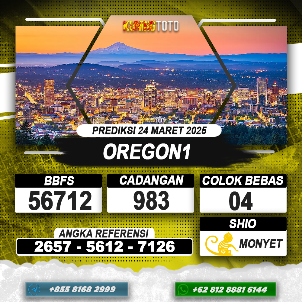 PREDIKSI OREGON1 24 MAR 2025 | PREDIKSI TOGEL KUNINGTOTO