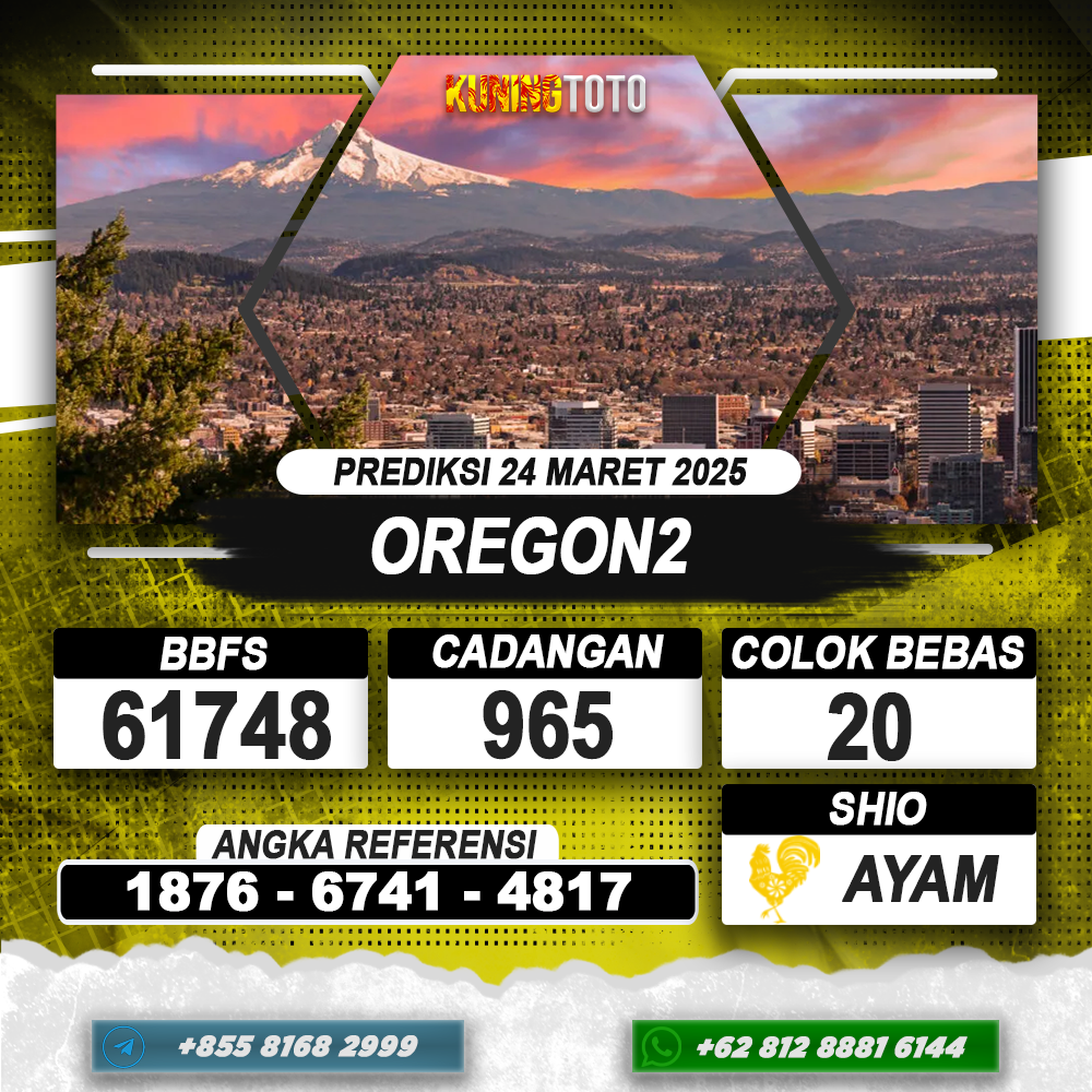 PREDIKSI OREGON2 24 MAR 2025 | PREDIKSI TOGEL KUNINGTOTO