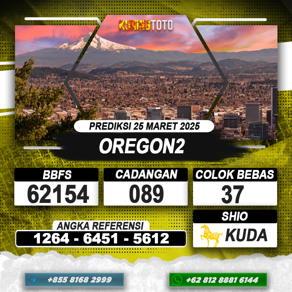 PREDIKSI OREGON2 25 MAR 2025 | PREDIKSI TOGEL KUNINGTOTO