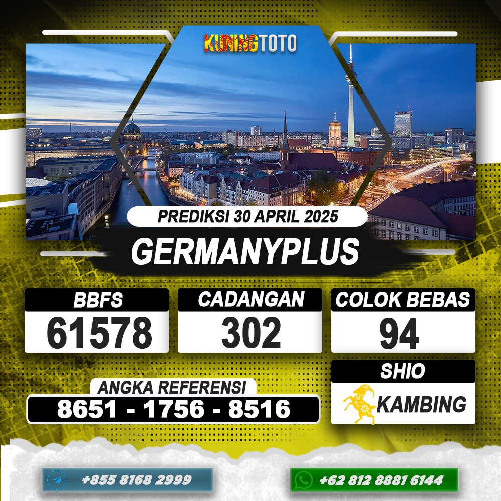 PREDIKSI GERMANYPLUS 30 APRIL 2025 | PREDIKSI TOGEL KUNINGTOTO