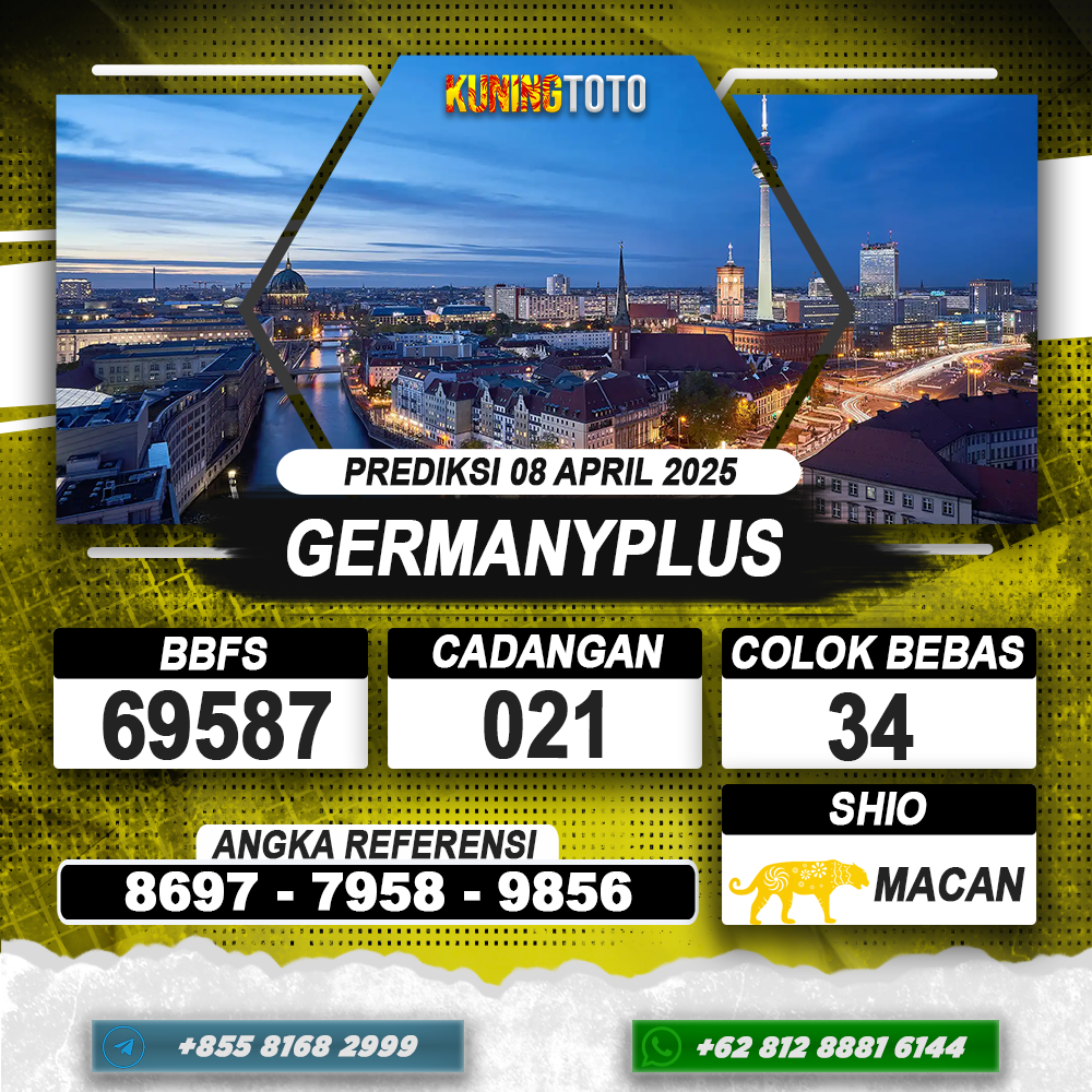 PREDIKSI GERMANYPLUS 08 APRIL 2025 | PREDIKSI TOGEL KUNINGTOTO