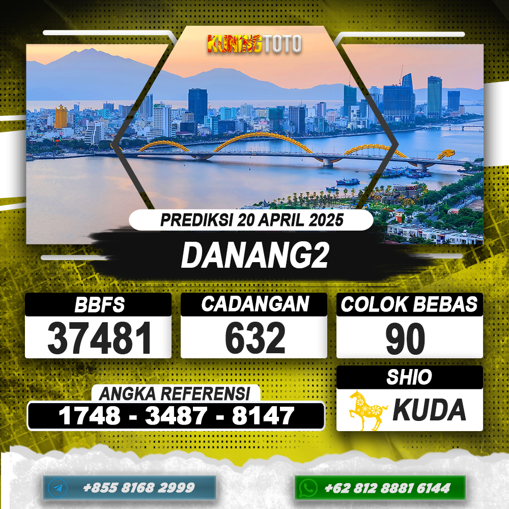 PREDIKSI DANANG2 20 APRIL 2025 | PREDIKSI TOGEL KUNINGTOTO