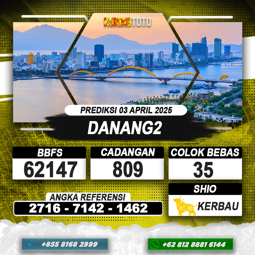 PREDIKSI DANANG2 03 APRIL 2025 | PREDIKSI TOGEL KUNINGTOTO