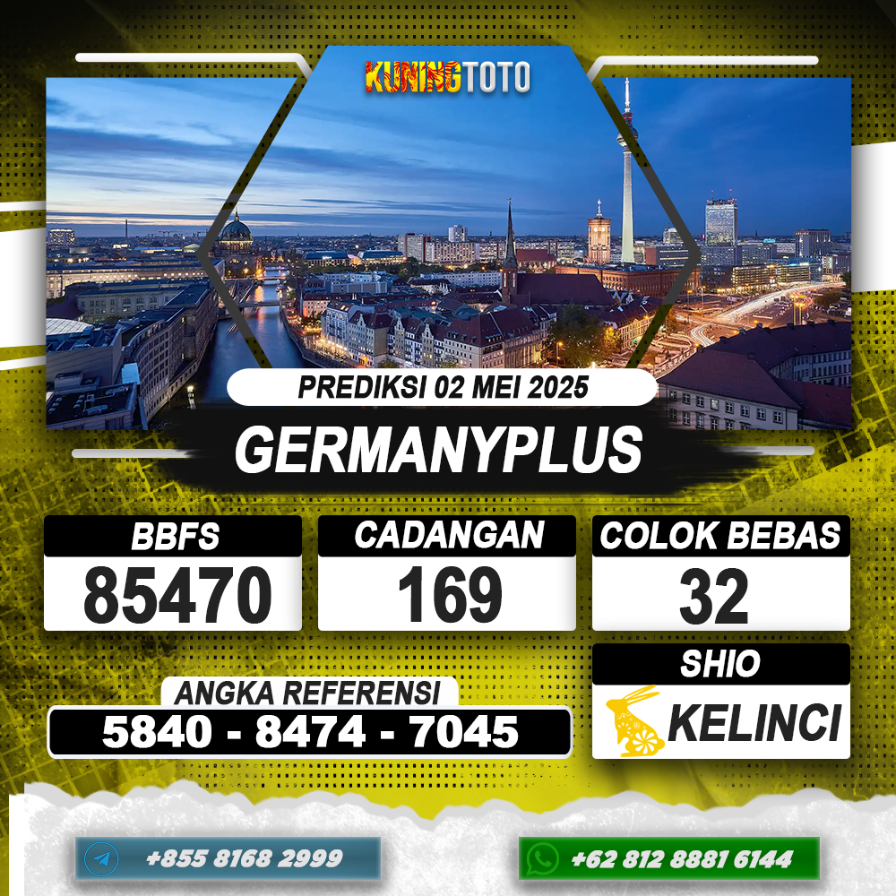 PREDIKSI GERMANYPLUS 02 MEI 2025 | PREDIKSI TOGEL KUNINGTOTO