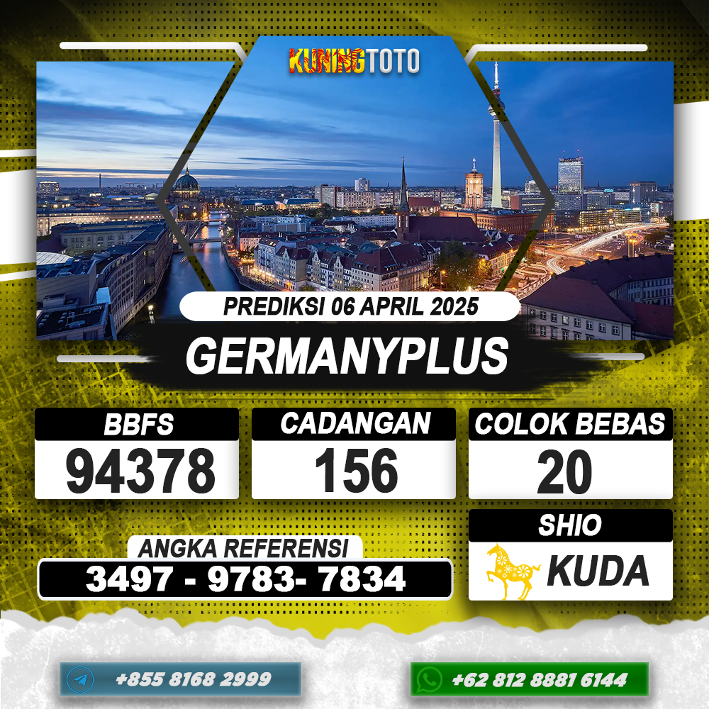 PREDIKSI GERMANYPLUS 06 APRIL 2025 | PREDIKSI TOGEL KUNINGTOTO