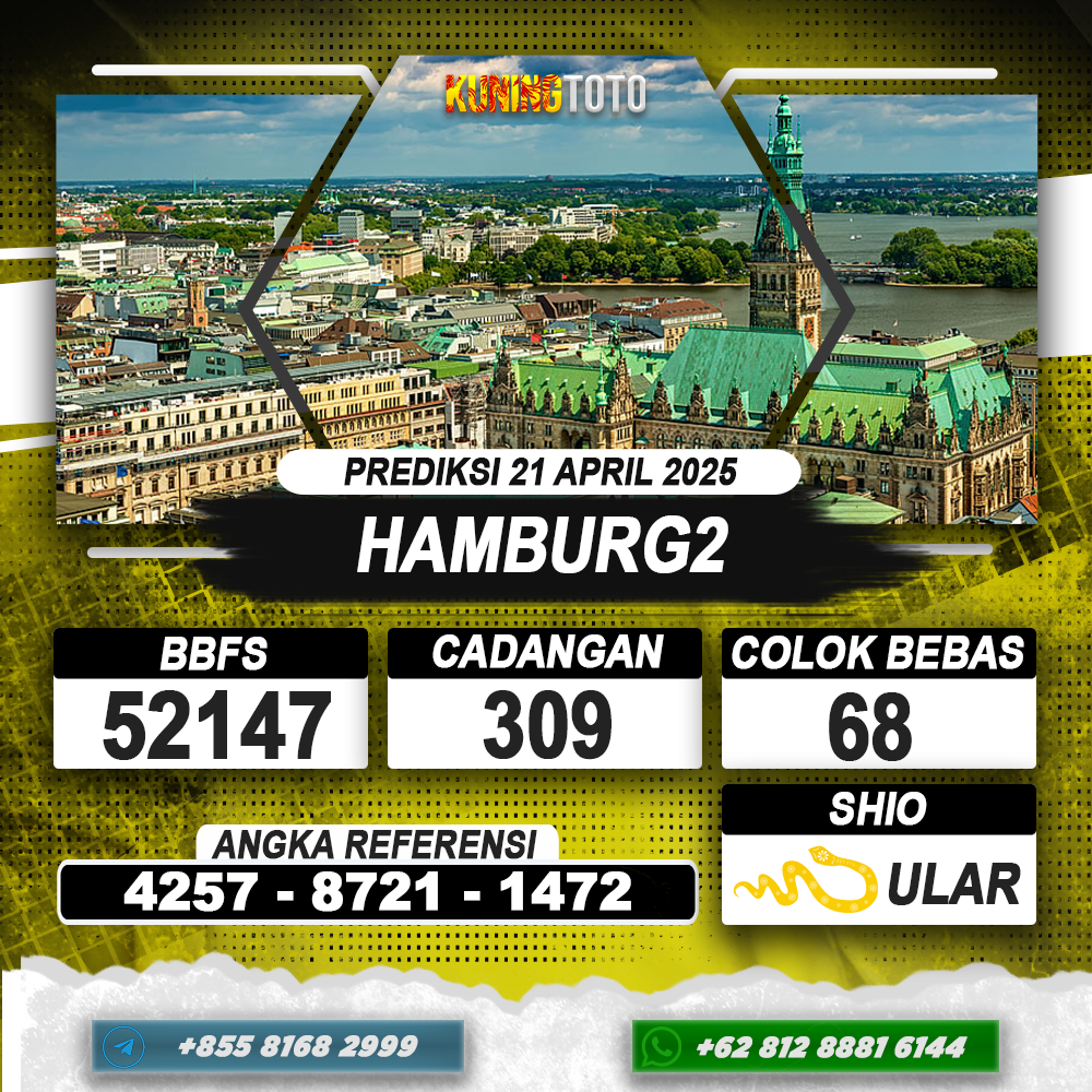 PREDIKSI HAMBURG2 21 APRIL 2025 | PREDIKSI TOGEL KUNINGTOTO