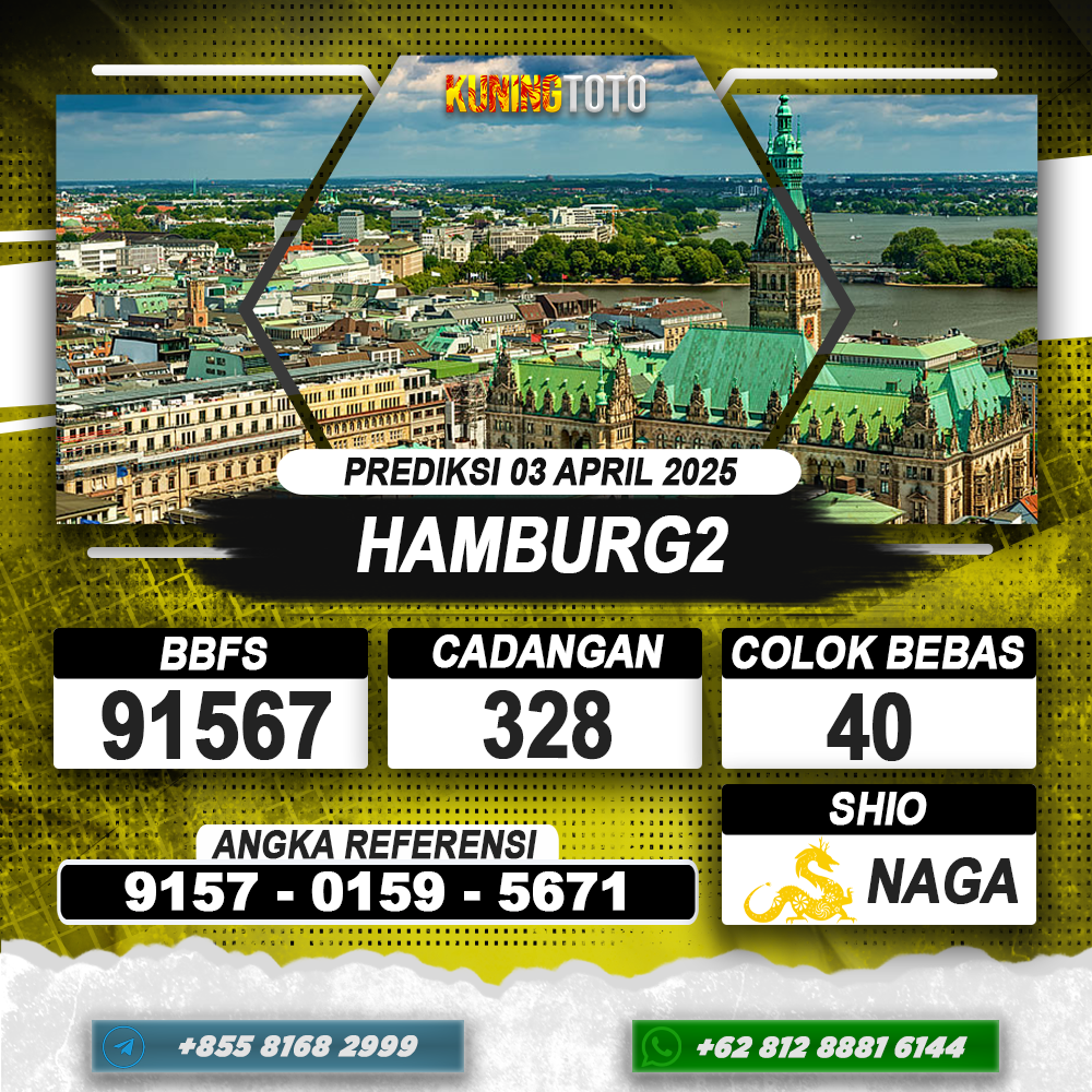 PREDIKSI HAMBURG2 03 APRIL 2025 | PREDIKSI TOGEL KUNINGTOTO