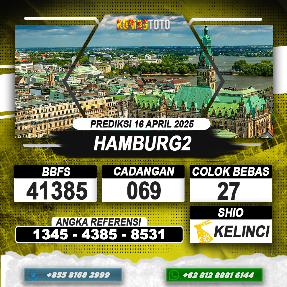 PREDIKSI HAMBURG2 16 APRIL 2025 | PREDIKSI TOGEL KUNINGTOTO