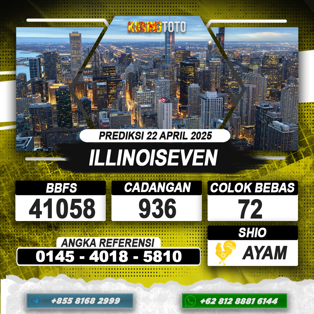 PREDIKSI ILLINOISEVEN 22 APRIL 2025 | PREDIKSI TOGEL KUNINGTOTO