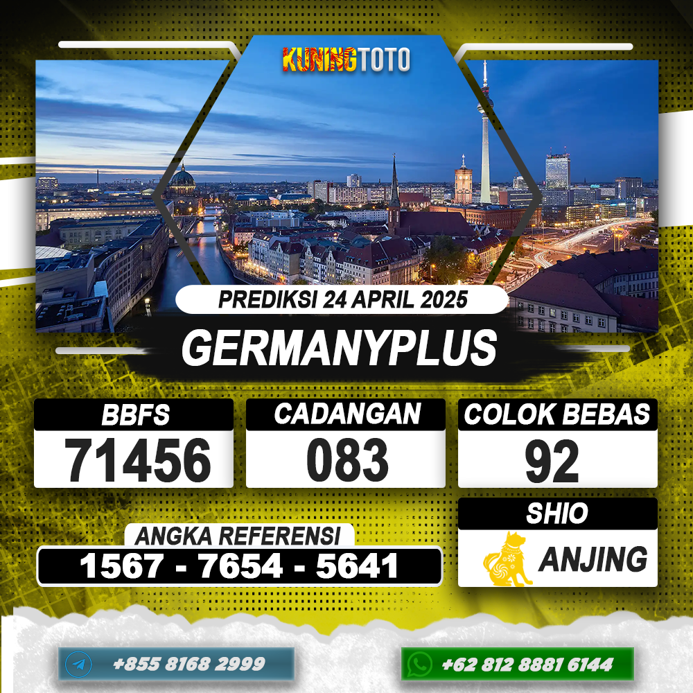 PREDIKSI GERMANYPLUS 24 APRIL 2025 | PREDIKSI TOGEL KUNINGTOTO