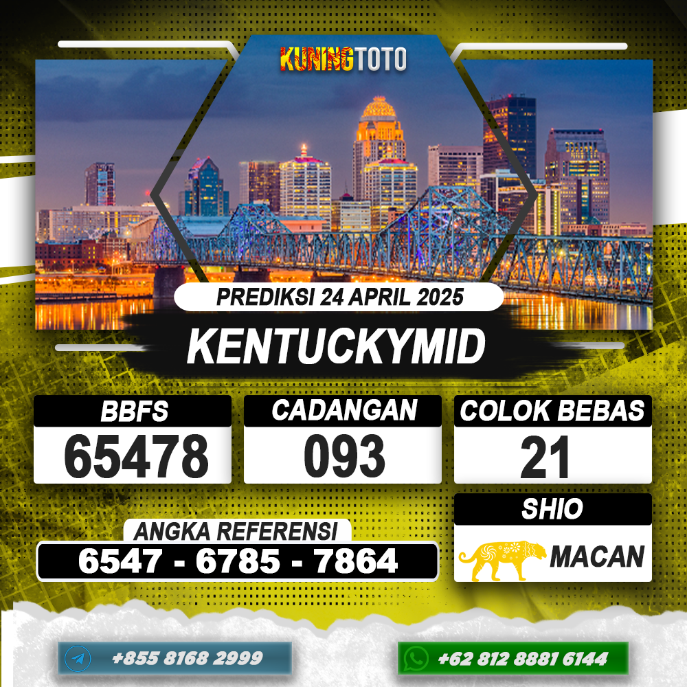 PREDIKSI KENTUCKYMID 24 APRIL 2025 | PREDIKSI TOGEL KUNINGTOTO