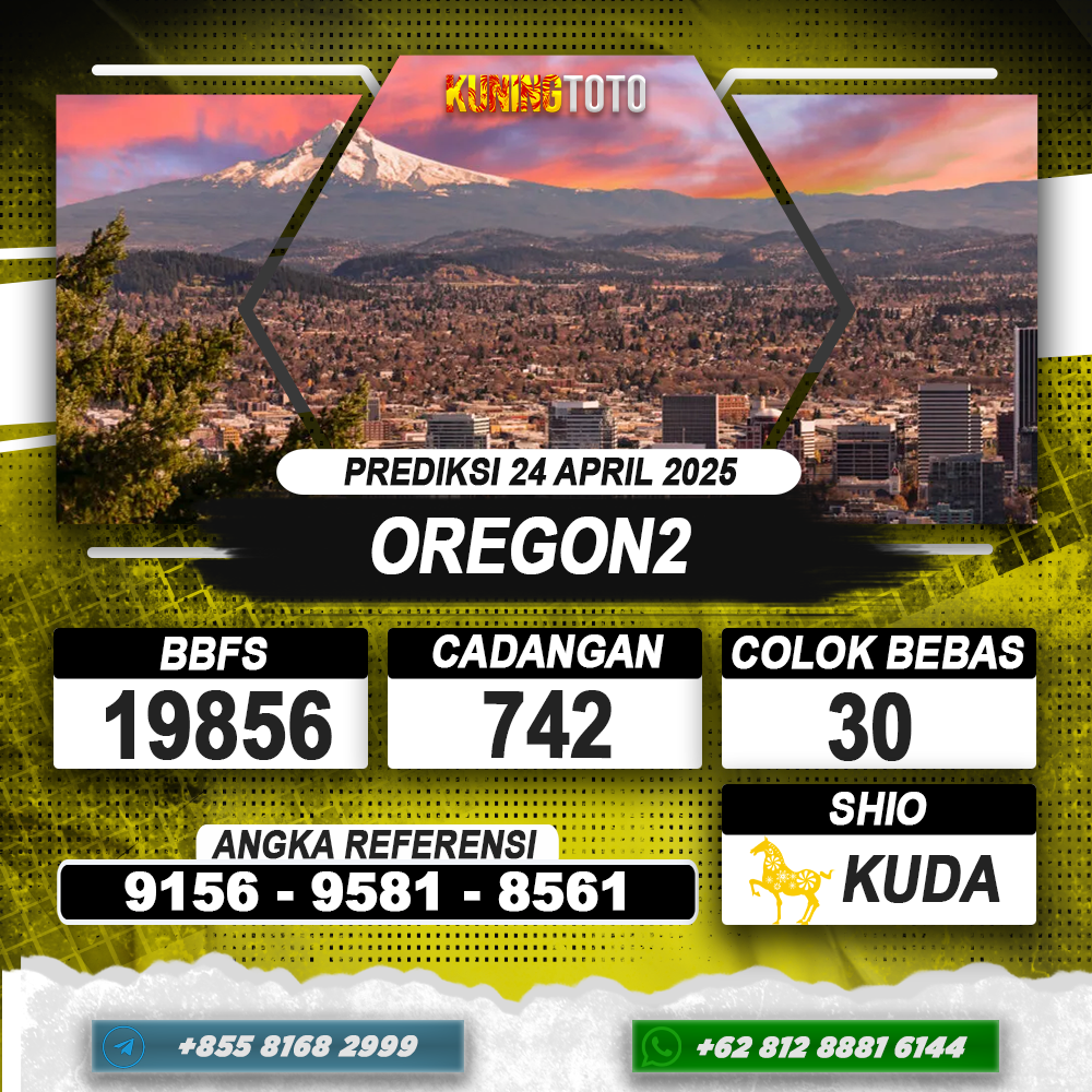 PREDIKSI OREGON2 24 APRIL 2025 | PREDIKSI TOGEL KUNINGTOTO