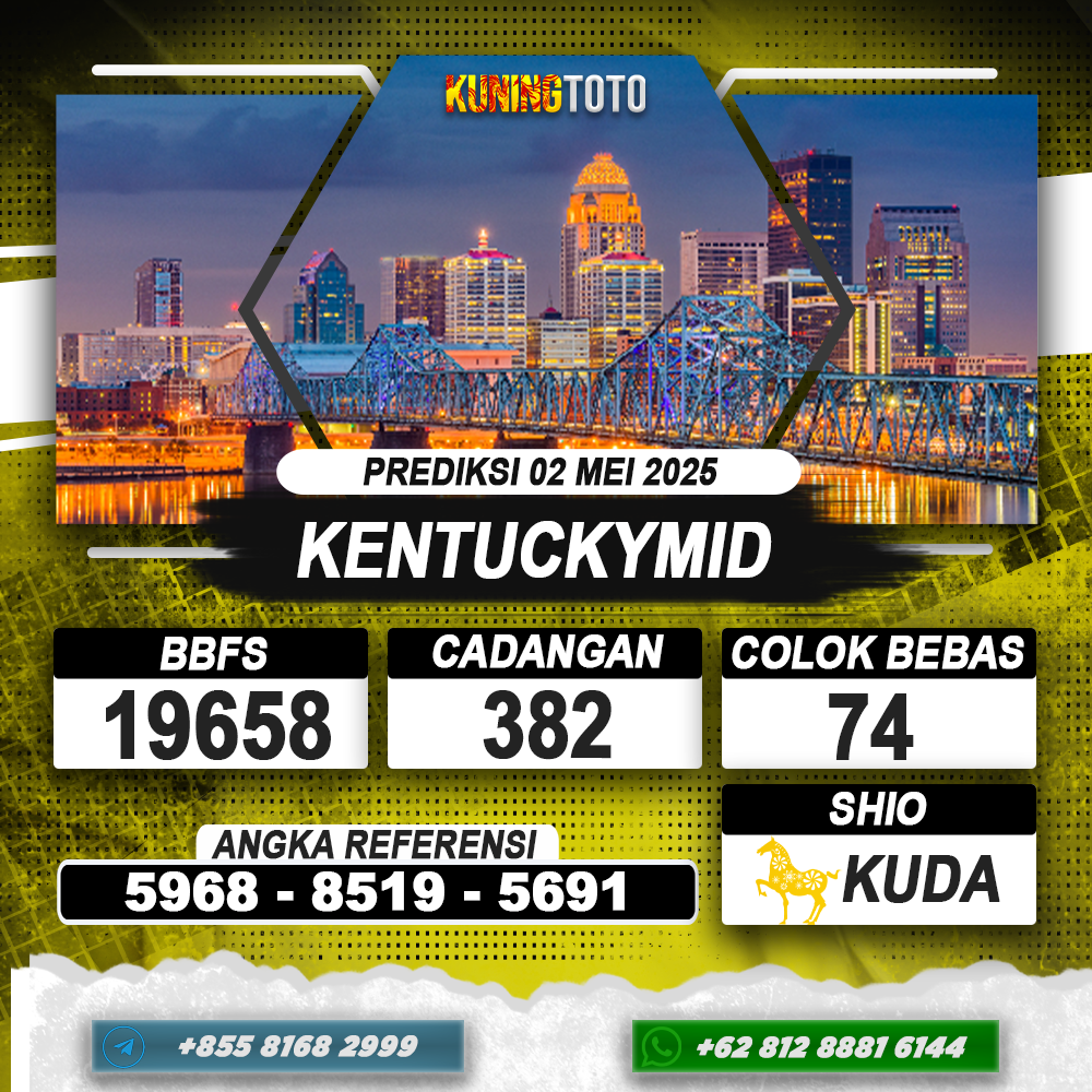 PREDIKSI KENTUCKYMID 02 MEI 2025 | PREDIKSI TOGEL KUNINGTOTO