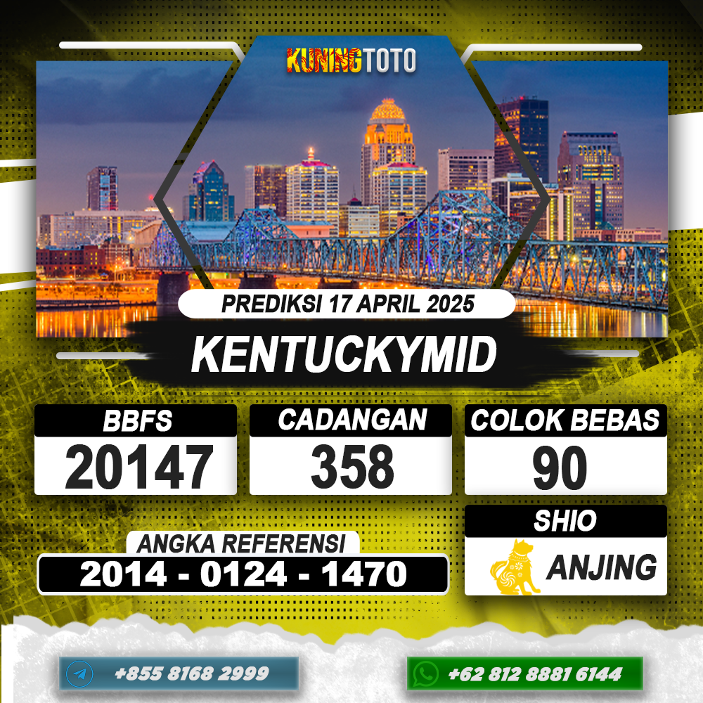 PREDIKSI KENTUCKYMID 17 APRIL 2025 | PREDIKSI TOGEL KUNINGTOTO