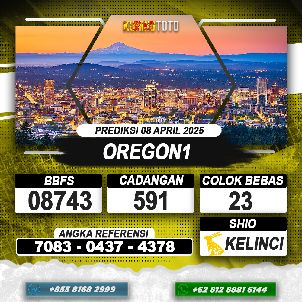 PREDIKSI OREGON1 08 APRIL 2025 | PREDIKSI TOGEL KUNINGTOTO