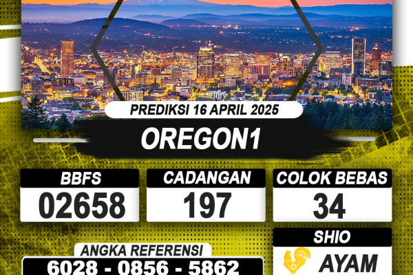 PREDIKSI OREGON1 16 APRIL 2025 | PREDIKSI TOGEL KUNINGTOTO