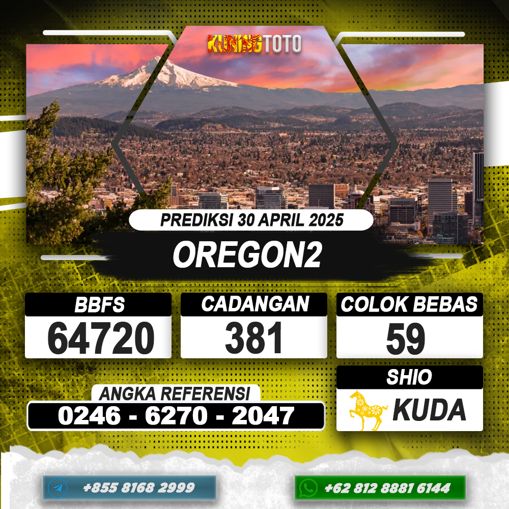 PREDIKSI OREGON2 30 APRIL 2025 | PREDIKSI TOGEL KUNINGTOTO
