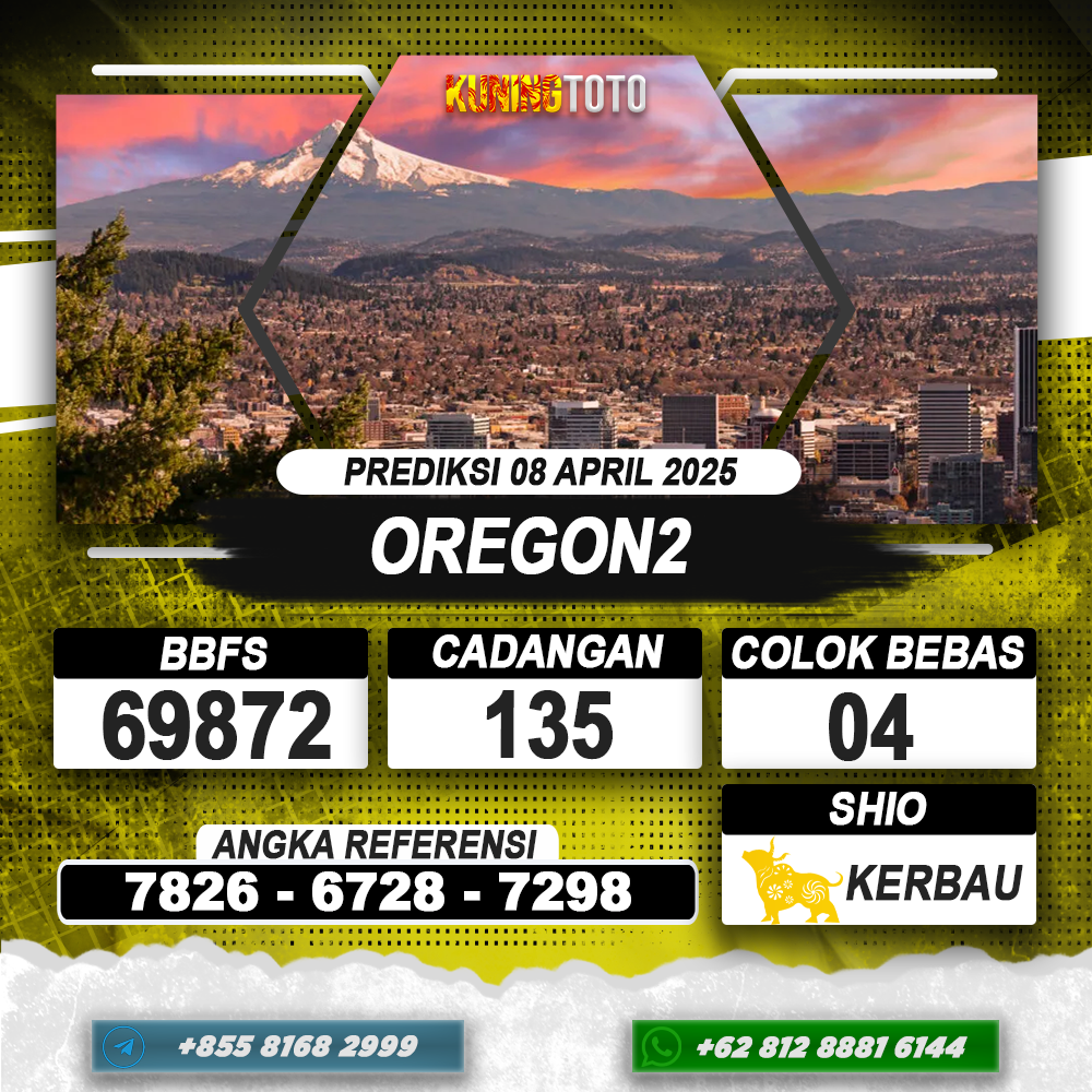 PREDIKSI OREGON2 08 APRIL 2025 | PREDIKSI TOGEL KUNINGTOTO