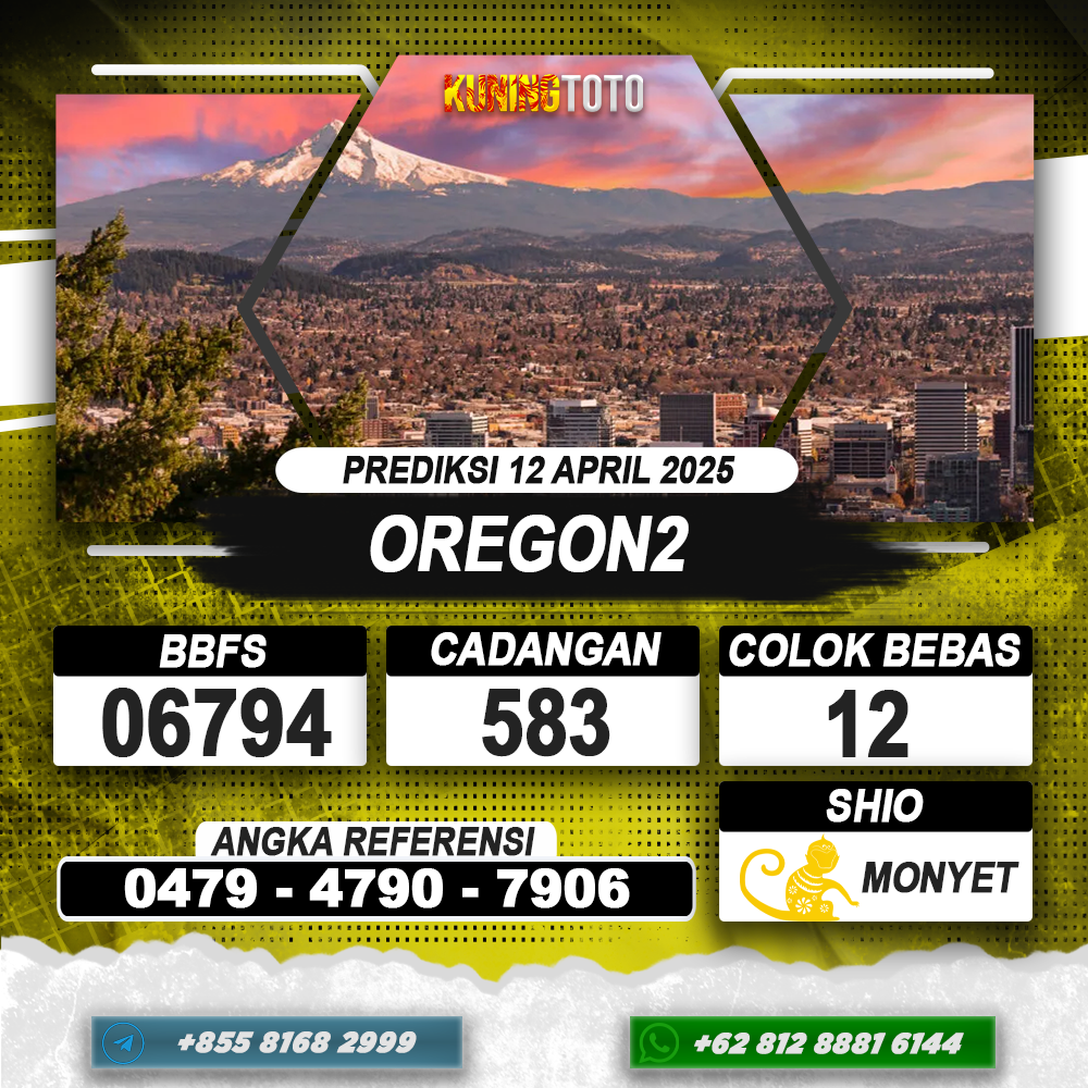 PREDIKSI OREGON2 12 APRIL 2025 | PREDIKSI TOGEL KUNINGTOTO