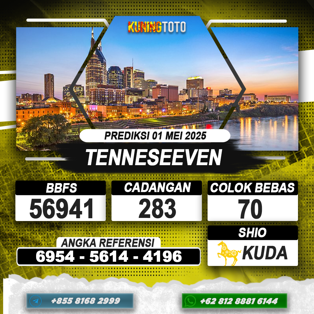 PREDIKSI TENNESEEVEN 01 MEI 2025 | PREDIKSI TOGEL KUNINGTOTO