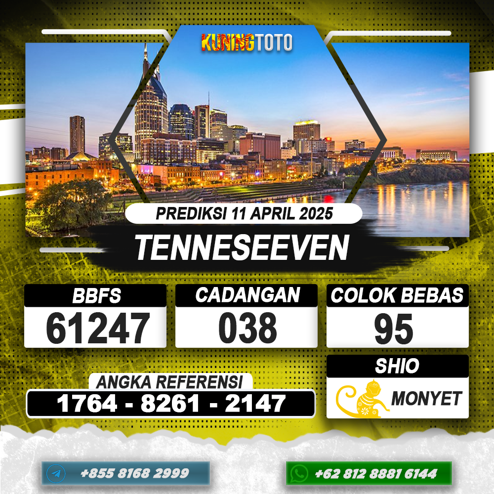 PREDIKSI TENNESEEVEN 11 APRIL 2025 | PREDIKSI TOGEL KUNINGTOTO