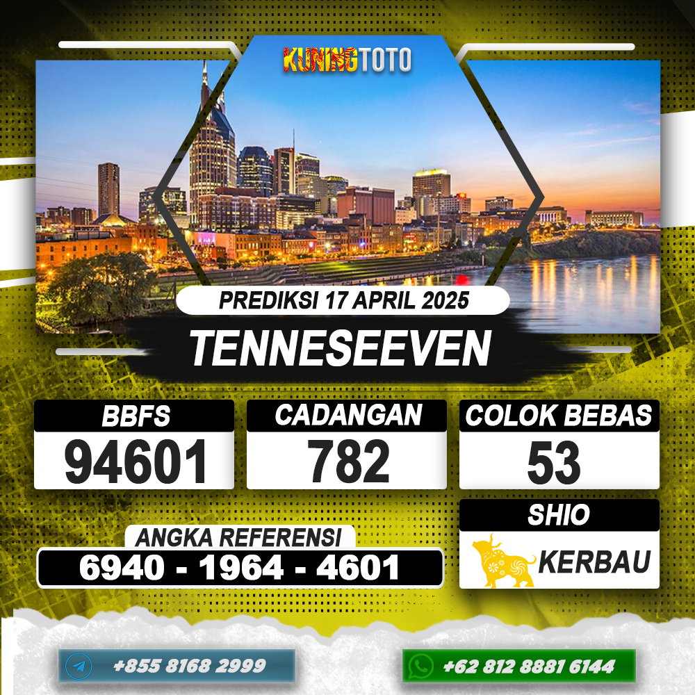 PREDIKSI TENNESEEVEN 17 APRIL 2025 | PREDIKSI TOGEL KUNINGTOTO