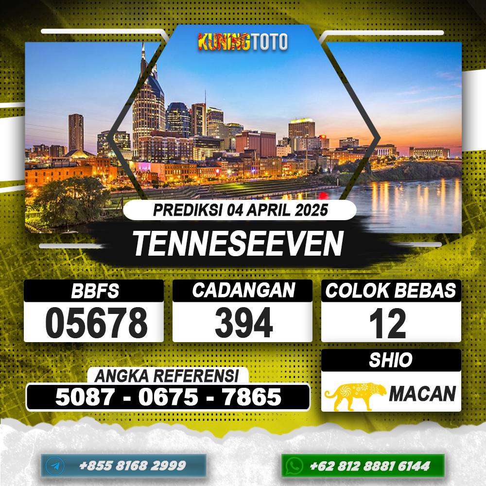 PREDIKSI TENNESEEVEN 04 APRIL 2025 | PREDIKSI TOGEL KUNINGTOTO