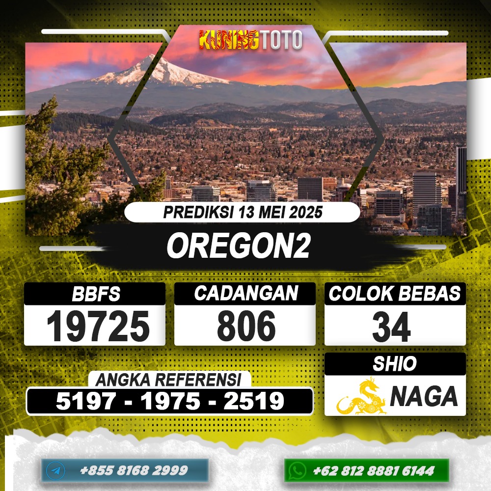 PREDIKSI OREGON3 12 MEI 2025 | PREDIKSI TOGEL KUNINGTOTO