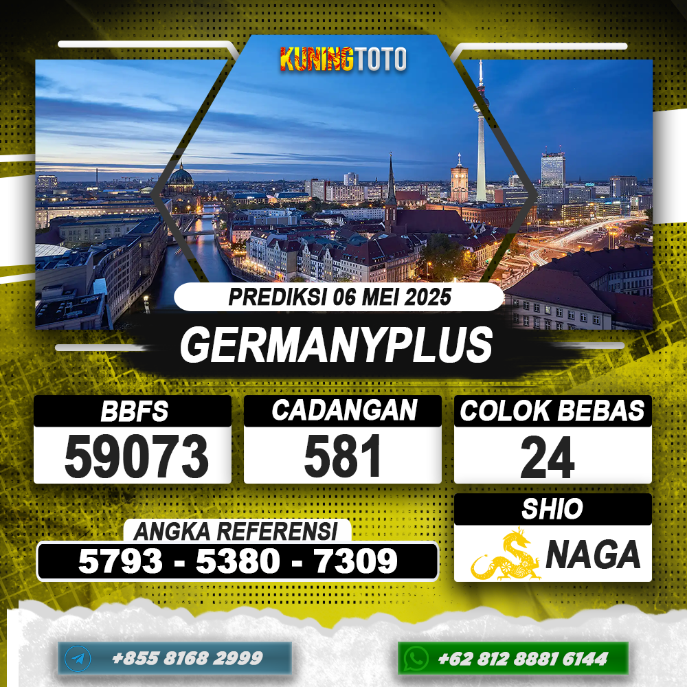 PREDIKSI GERMANYPLUS 06 MEI 2025 | PREDIKSI TOGEL KUNINGTOTO