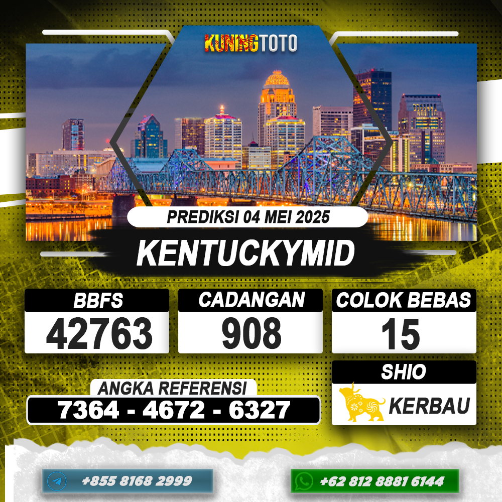 PREDIKSI KENTUCKYMID 04 MEI 2025 | PREDIKSI TOGEL KUNINGTOTO