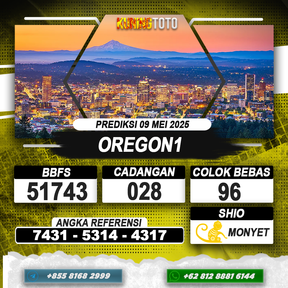 PREDIKSI OREGON1 09 MEI 2025 | PREDIKSI TOGEL KUNINGTOTO