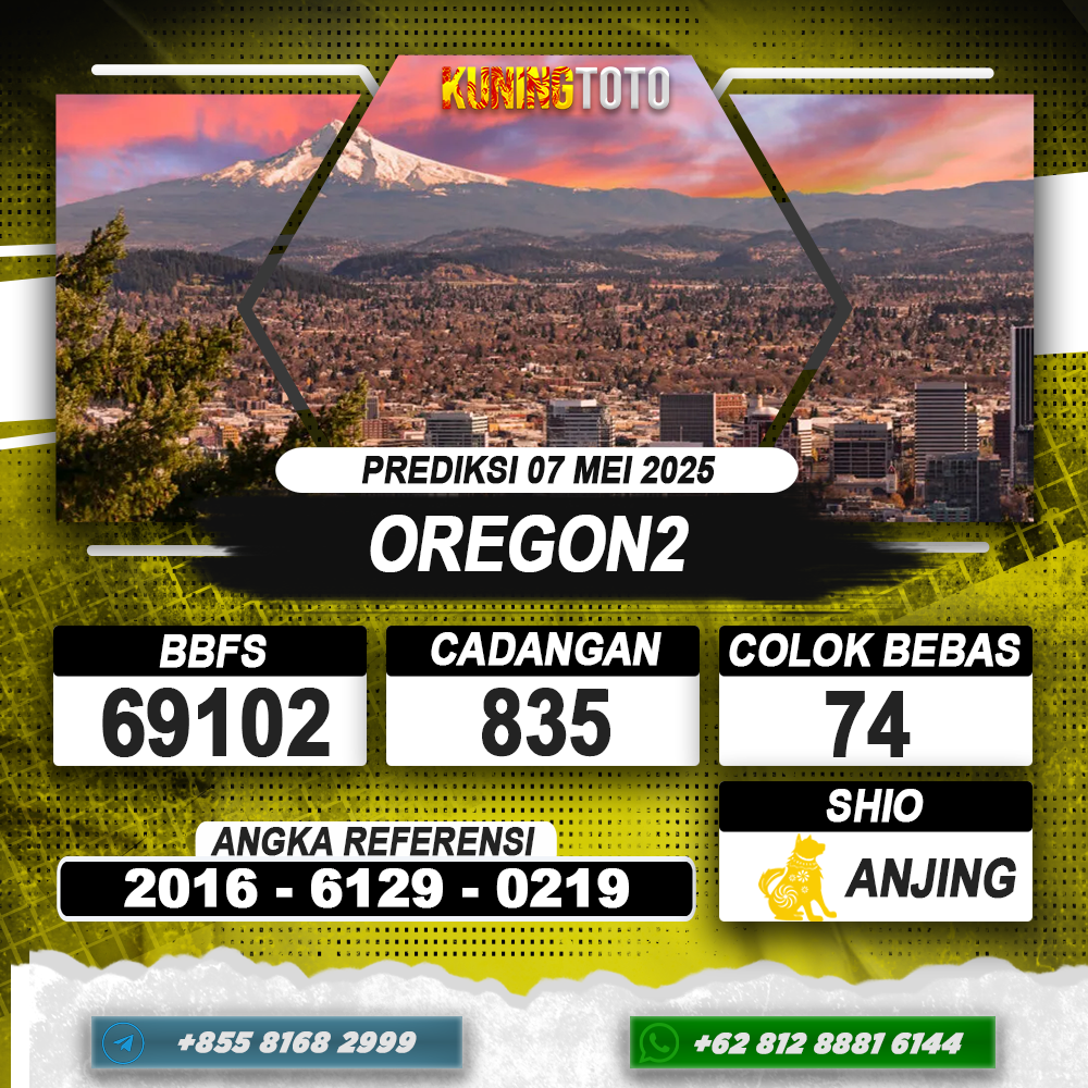 PREDIKSI OREGON2 07 MEI 2025 | PREDIKSI TOGEL KUNINGTOTO