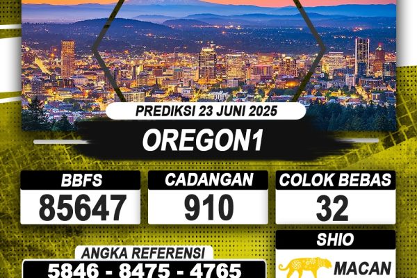 PREDIKSI OREGON1 23 JUNI 2025 | PREDIKSI TOGEL KUNINGTOTO