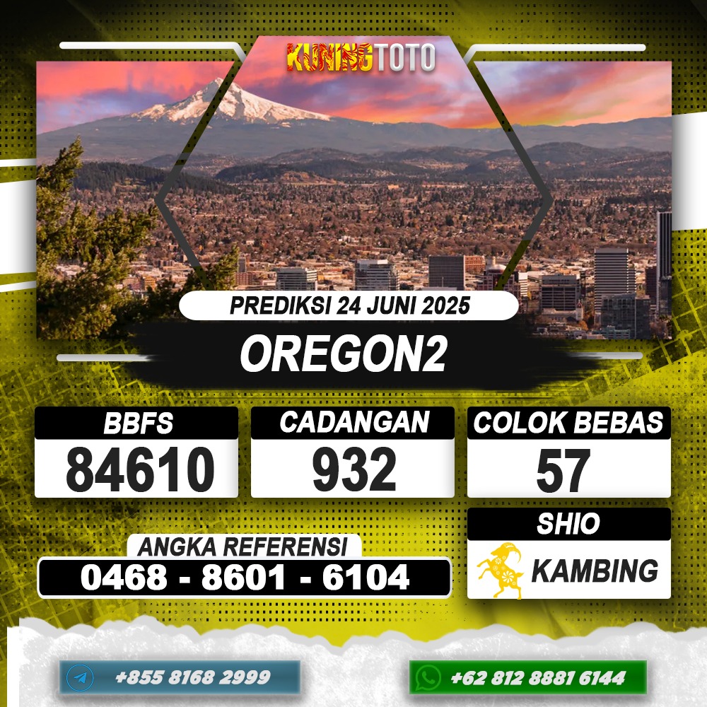 PREDIKSI OREGON2 24 JUNI 2025 | PREDIKSI TOGEL KUNINGTOTO