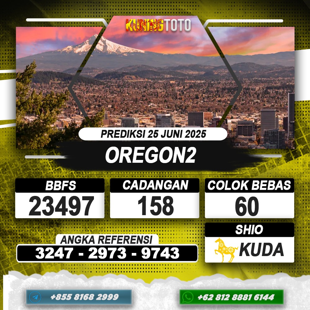 PREDIKSI OREGON2 25 JUNI 2025 | PREDIKSI TOGEL KUNINGTOTO