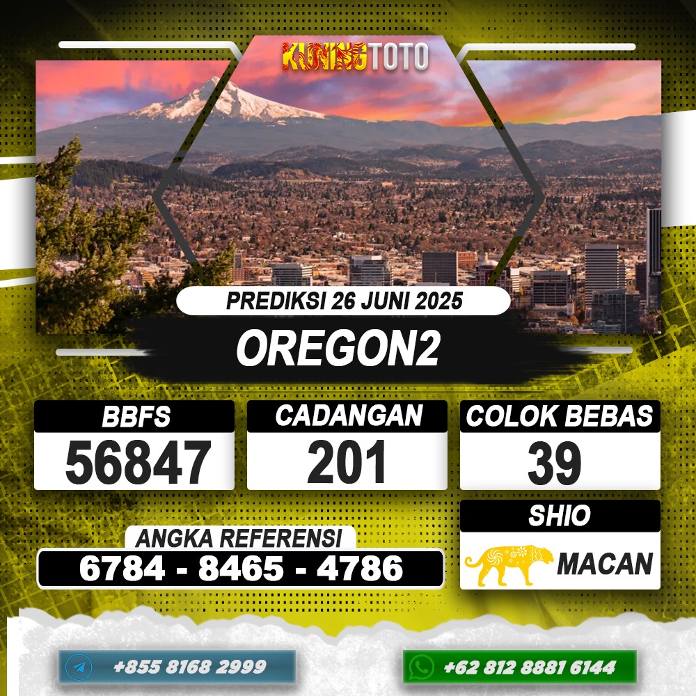 PREDIKSI OREGON2 26 JUNI 2025 | PREDIKSI TOGEL KUNINGTOTO
