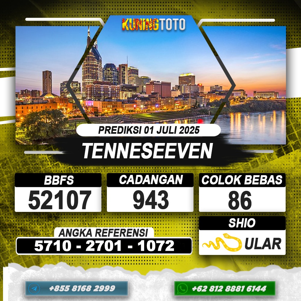 PREDIKSI TENNESEEVEN 01 JULI 2025 | PREDIKSI TOGEL KUNINGTOTO