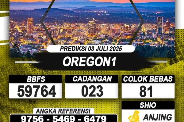 PREDIKSI OREGON1 03 JULI 2025 | PREDIKSI TOGEL KUNINGTOTO
