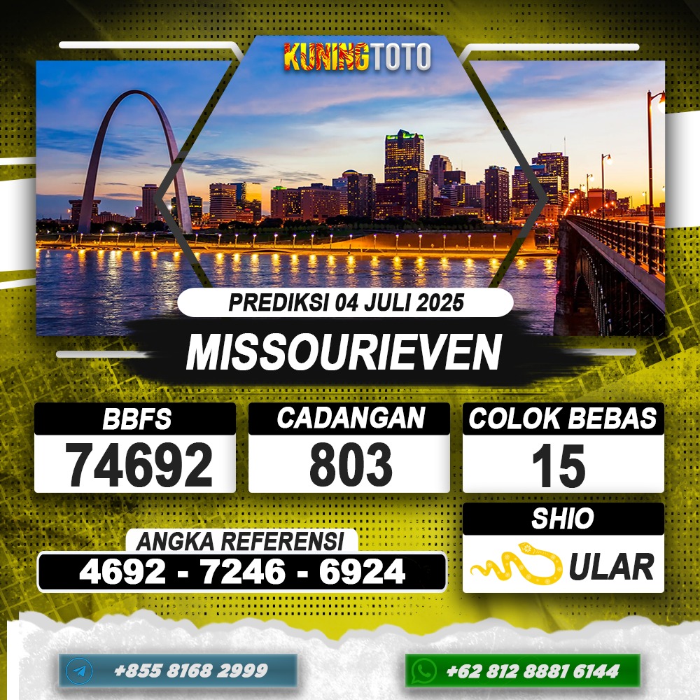 PREDIKSI MISSOURIEVEN 04 JULI 2025 | PREDIKSI TOGEL KUNINGTOTO