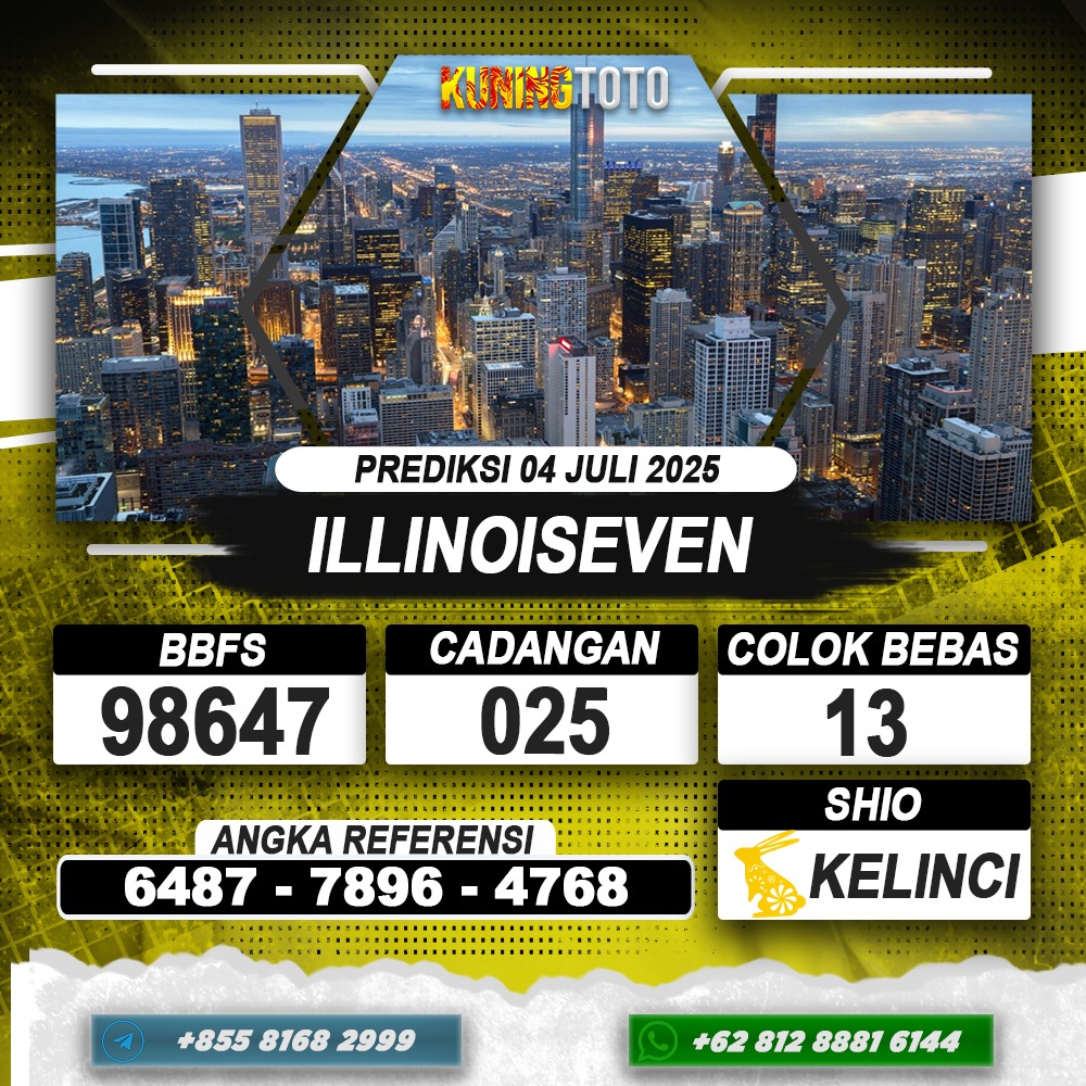 PREDIKSI ILLINOISEVEN 04 JULI 2025 | PREDIKSI TOGEL KUNINGTOTO
