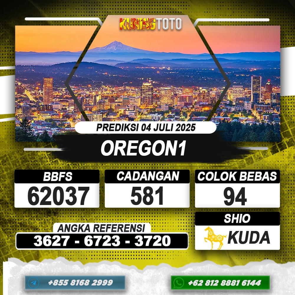 PREDIKSI OREGON1 04 JULI 2025 | PREDIKSI TOGEL KUNINGTOTO