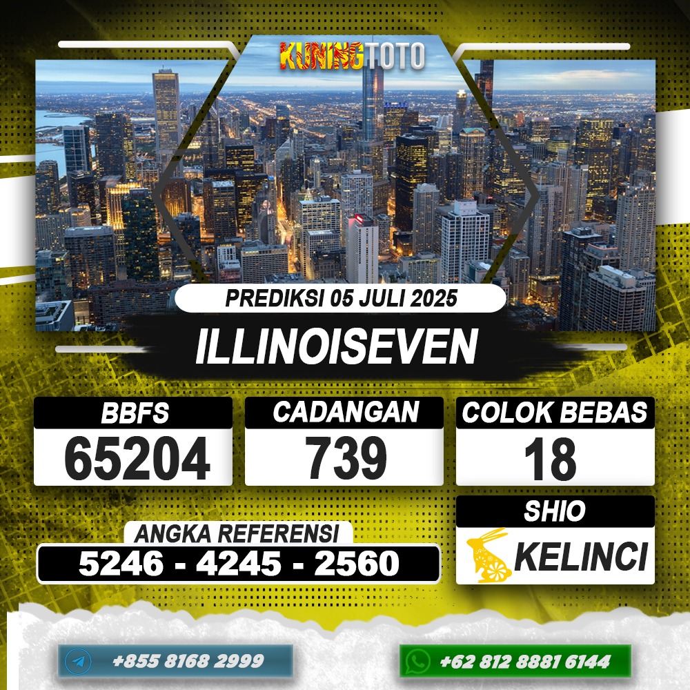 PREDIKSI ILLINOISEVEN 05 JULI 2025 | PREDIKSI TOGEL KUNINGTOTO